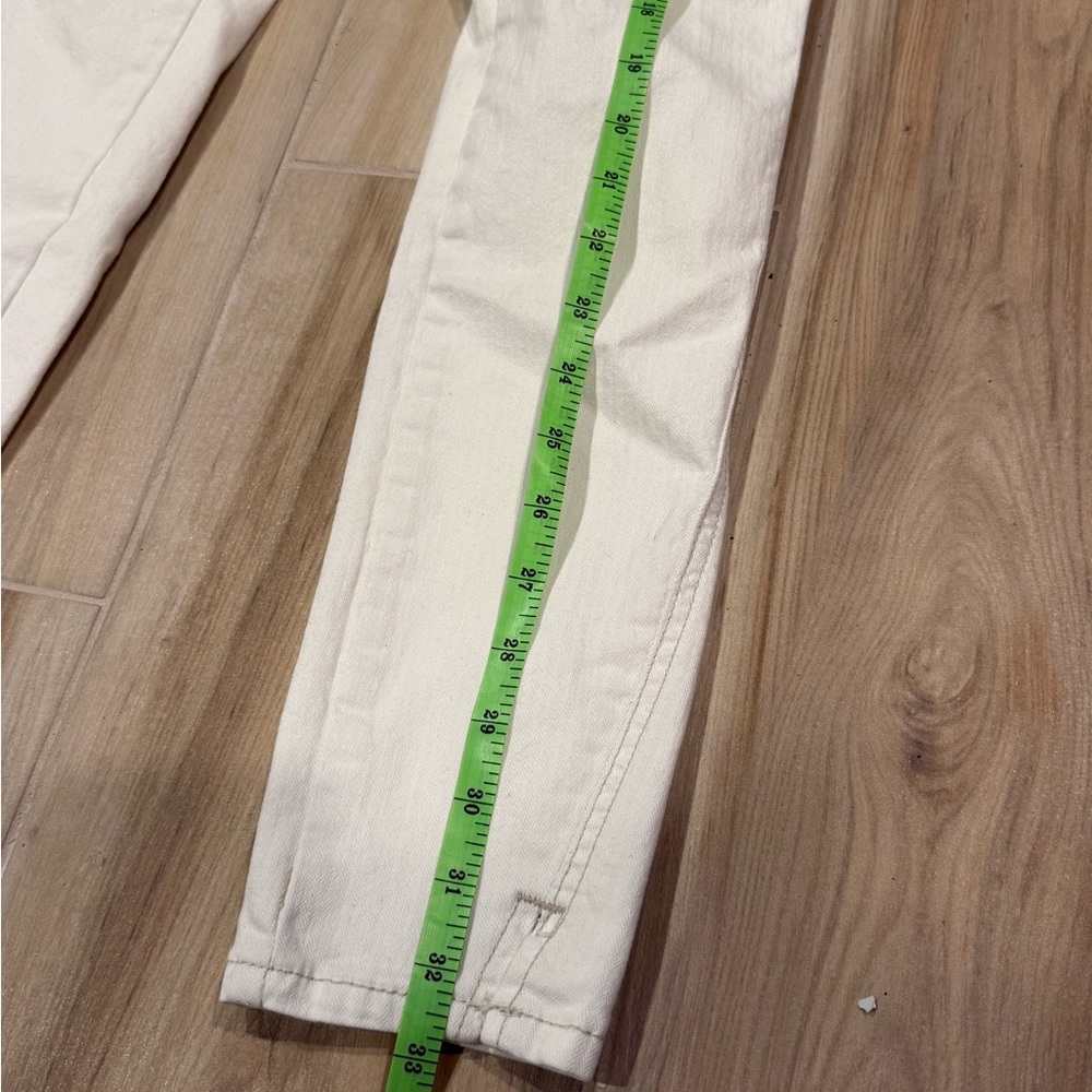 Free People Cream Denim Pants - Picture 5 of 9